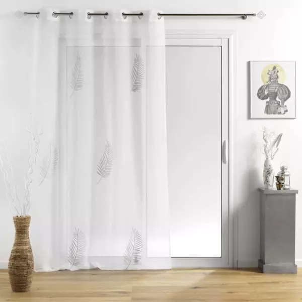 Visillo (140 x 240 cm) Palmeor Plata