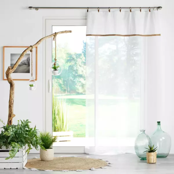 Voilage œillets (140 x 240 cm) Leana Blanc