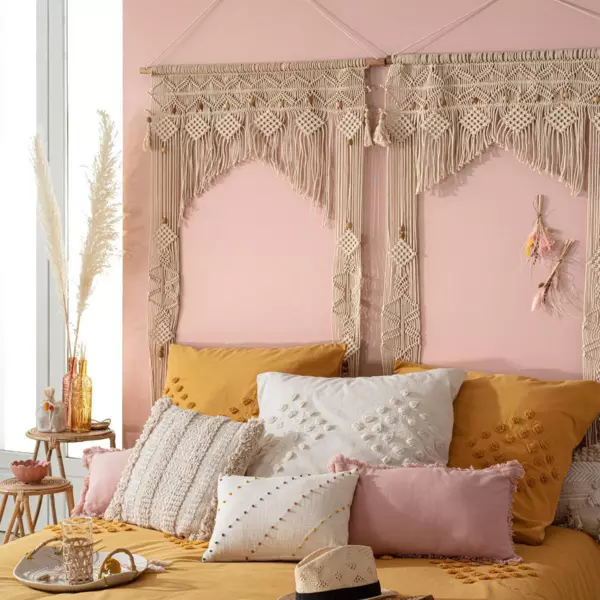 Rideau de fil macramé (90 x 200 cm) Arche Beige