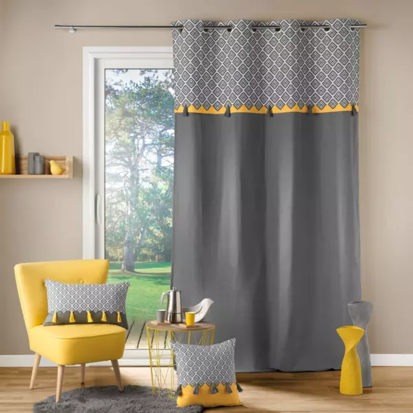 Cortina semi opaca (140 x 240 cm) Neo Casa Gris