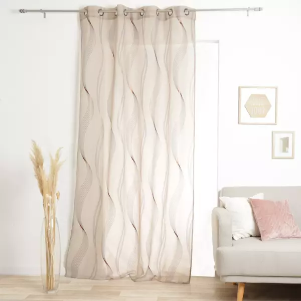 Vitrage (135 x H240 cm) Essaouira Linnenkleur