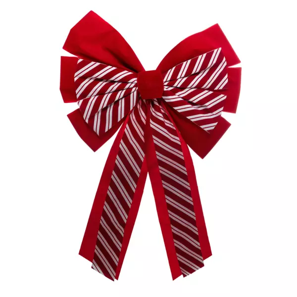 Noeud Rayé 60 cm Rojo
