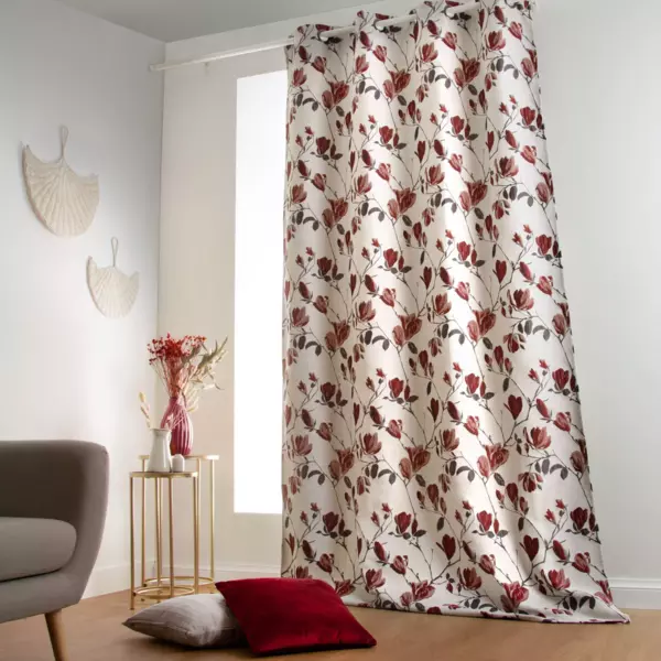 Overgordijn (135 x 250 cm) Magnolia Rood