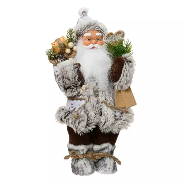 Père Noël déco traditionnel (H30 cm) Luigi