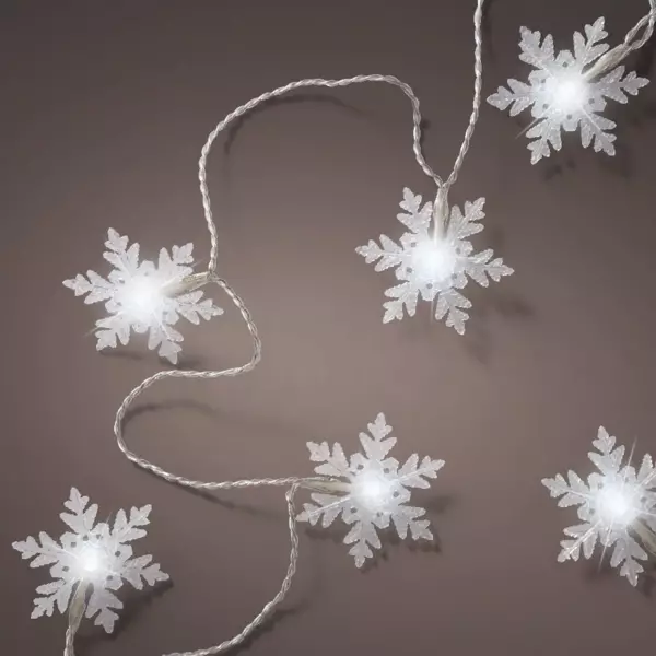 Luces de Navidad Copo de nieve Blanco frío 24 LED
