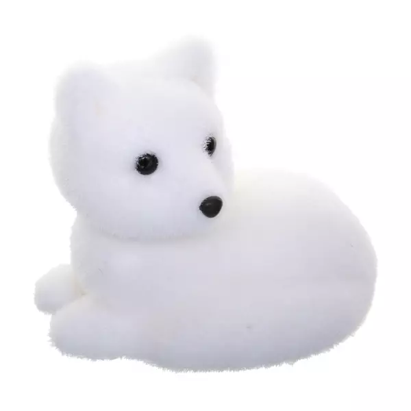 Renard de Noël (H14 cm) Aiko Blanc