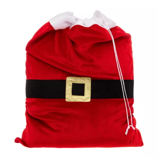 Sac cadeau en tissu (H70 cm) Veste Père-noël Rouge
