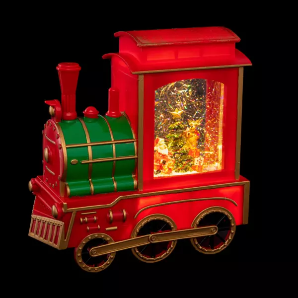 Boule à neige lumineuse à piles (21 x H22 cm) Train Express