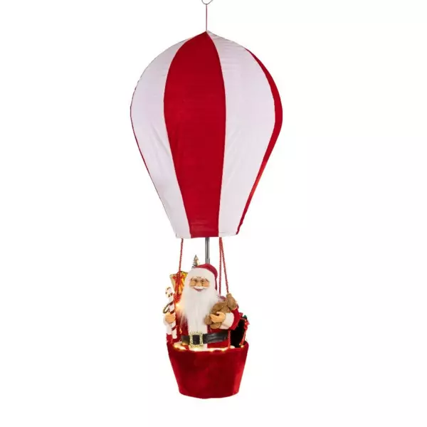 Père Noël en Montgolfière (H150 cm) À tout vent