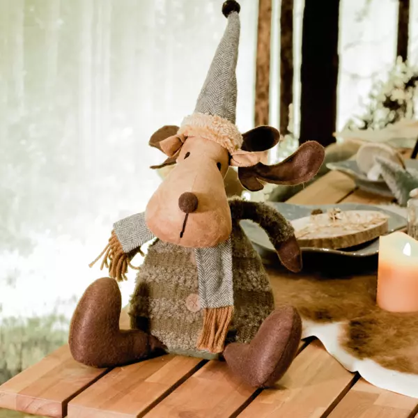 Bloc-porte Renne de Noël (H54 cm) Alexis