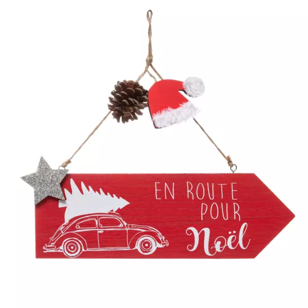 Pancarte en bois (H31 cm)