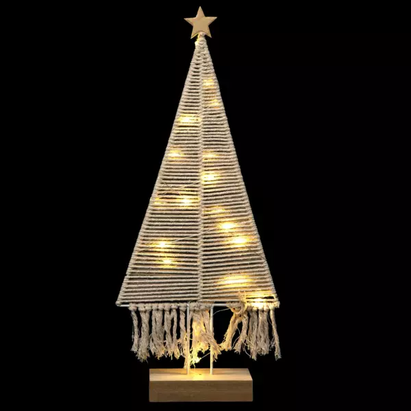 Árbol de Navidad illuminé à piles Corde Blanco cálido