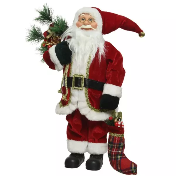 Père Noël déco Traditionnel (H60 cm) Santa Claus
