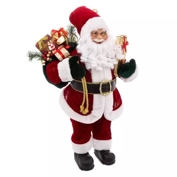 Papá Noel Terciopelo Alto 61 cm