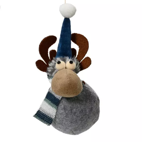 Renne de Nol (H15 cm) Steve en gris