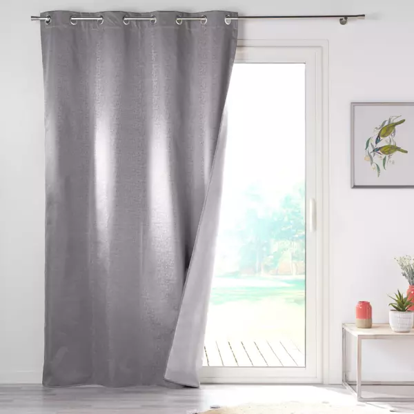 Cortina opaca aislante (140 x 260 cm) Darko Gris antracita