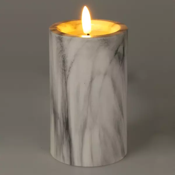 Bougie à piles LED (H12 cm) Emma Blanc