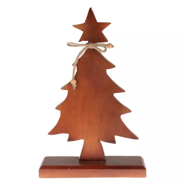 Kleine houten kerstboom om neer te zetten  hout