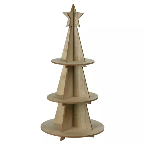 Sapin en bois (H60 cm) Dco naturelle