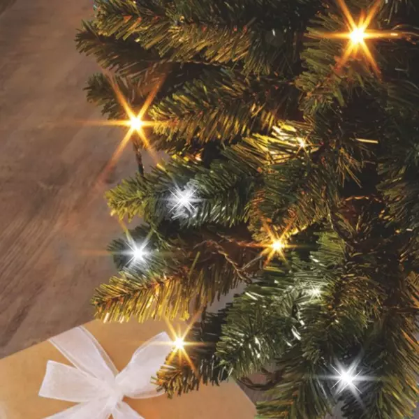 Luces de Navidad Bicolor Flashing light 16 m Blanco c�lido y blanco fr�o 192 LED