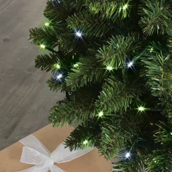 Luces de Navidad Bicolor Flashing light 8 m verde y blanco frío 128 LED