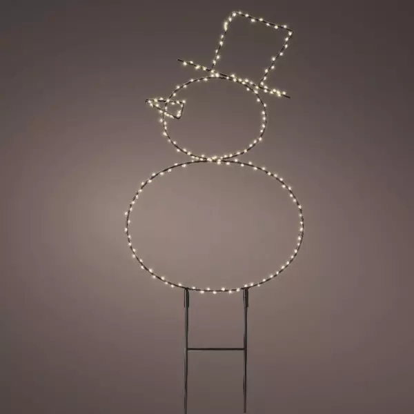 Muñeco de nieve luminoso Blanco Blanco cálido 180 LED