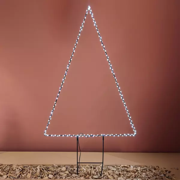 Pirámide luminosa Crystal Blanco cálido 180 LED