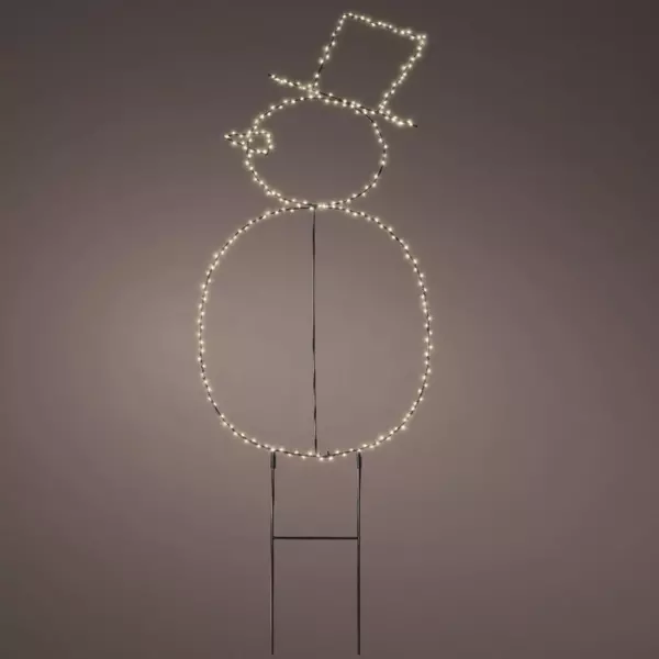 Bonhomme de neige lumineux 250 LED (H77 cm) Freeze Blanc chaud