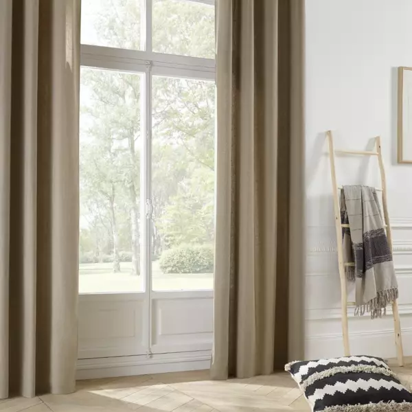 Cortina semi opaca (140 x 260 cm) Datara Verde oliva