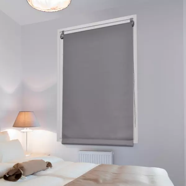 Mørklægningsrullegardin (75 x 180 cm) Ensfarvet Grå