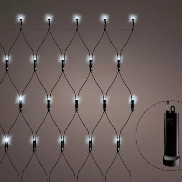 Red luminosa  Durawise a pilas 1,80m Blanco fr�o 192 LED
