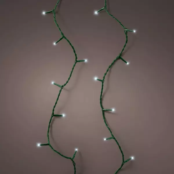 Luces de Navidad 18,70 m Blanco frío 250 LED Sistema Connect 24 V