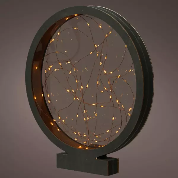 Círculo Eliza a pilas con luz Blanco cálido 40 LED