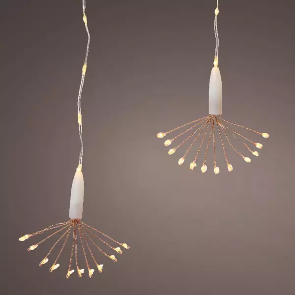 Lichtervorhang H0,50 m L1,60 m Extra warmwei 174 Micro LEDs