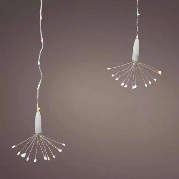 Cortina de luces alto 0,50 m Multicolor 174 Micro LED