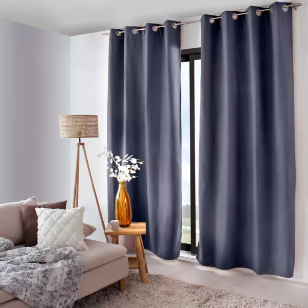 Cortina opacas aislante (135 x 240 cm) Nordica Gris oscuro