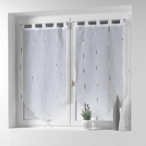 Tendine vetro a punta, tendine trasparenti cucina, tendine trasparenti per  piccole finestre - Eminza