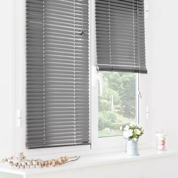 Jalousie (60 x H130 cm) PVC Anthrazitgrau