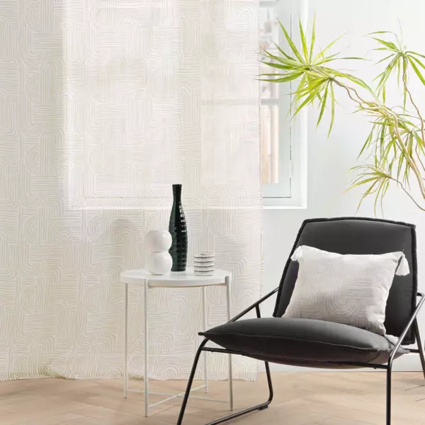 Vitrage (140 x 240 cm) Pandore Wit