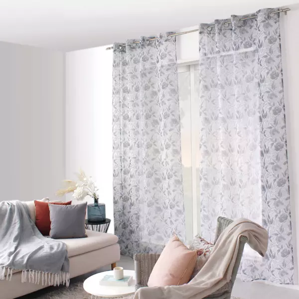 Visillo (140 x 240 cm) Harmony Gris