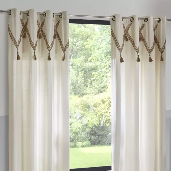 Rideau coton (140 X 260 cm) Carmen Beige