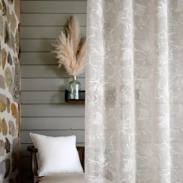 Vitrage (140 x 260 cm) Bettina Beige