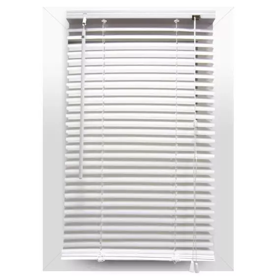 Estor veneciano (90 cmx 180 cm) PVC Blanco