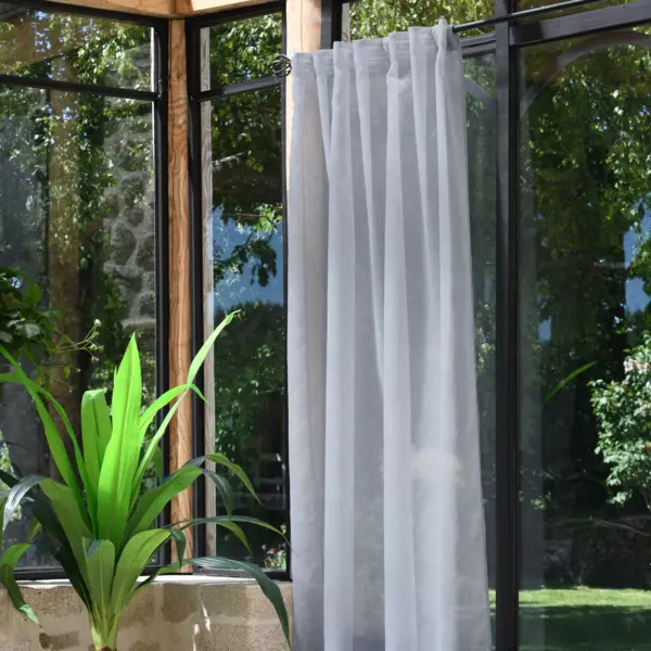 Voilage galon fronceur (140 x 260 cm) Derby Gris souris