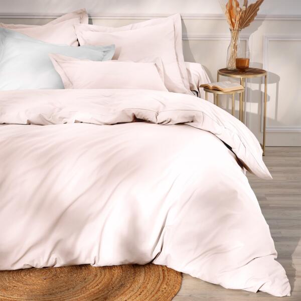 Housse de couette + Rose - Linge de lit - Eminza