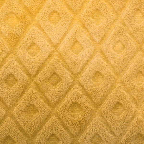 Manta suave (150 cm) 3D Rombos Amarillo ocre 3