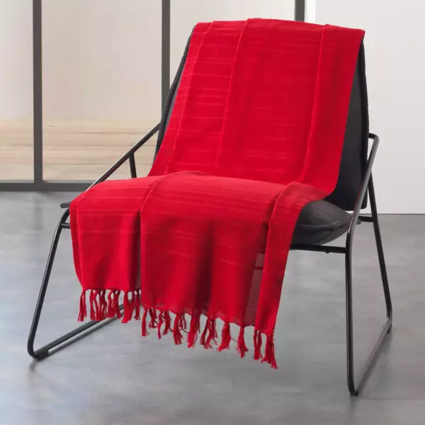 Plaid, jeté de canapé en bogolan YAKOUBA - Maison Laadani