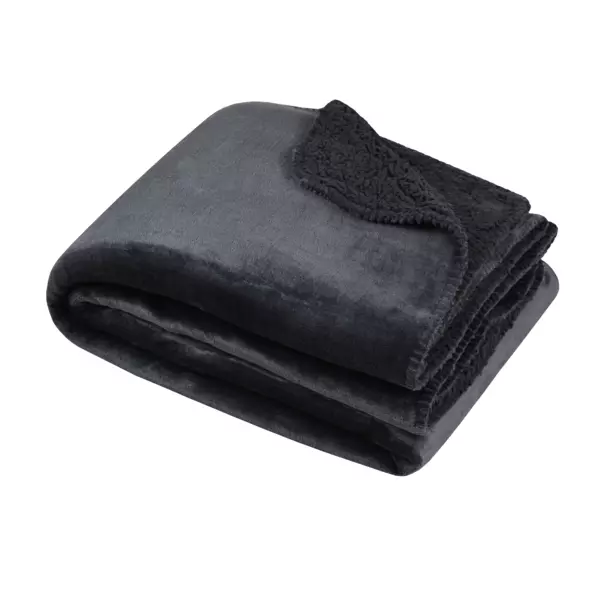 Fleece Plaid (160 cm) Michigan Antraciet