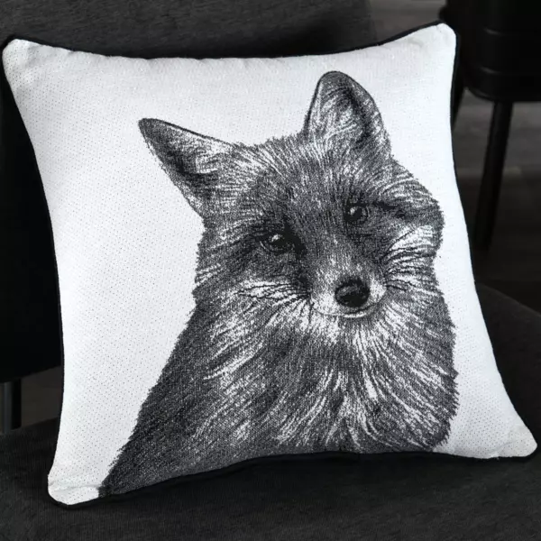 Coussin carré (40 cm) Clairière Blanc