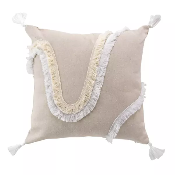 Coussin carré (40 cm) Malory Blanc